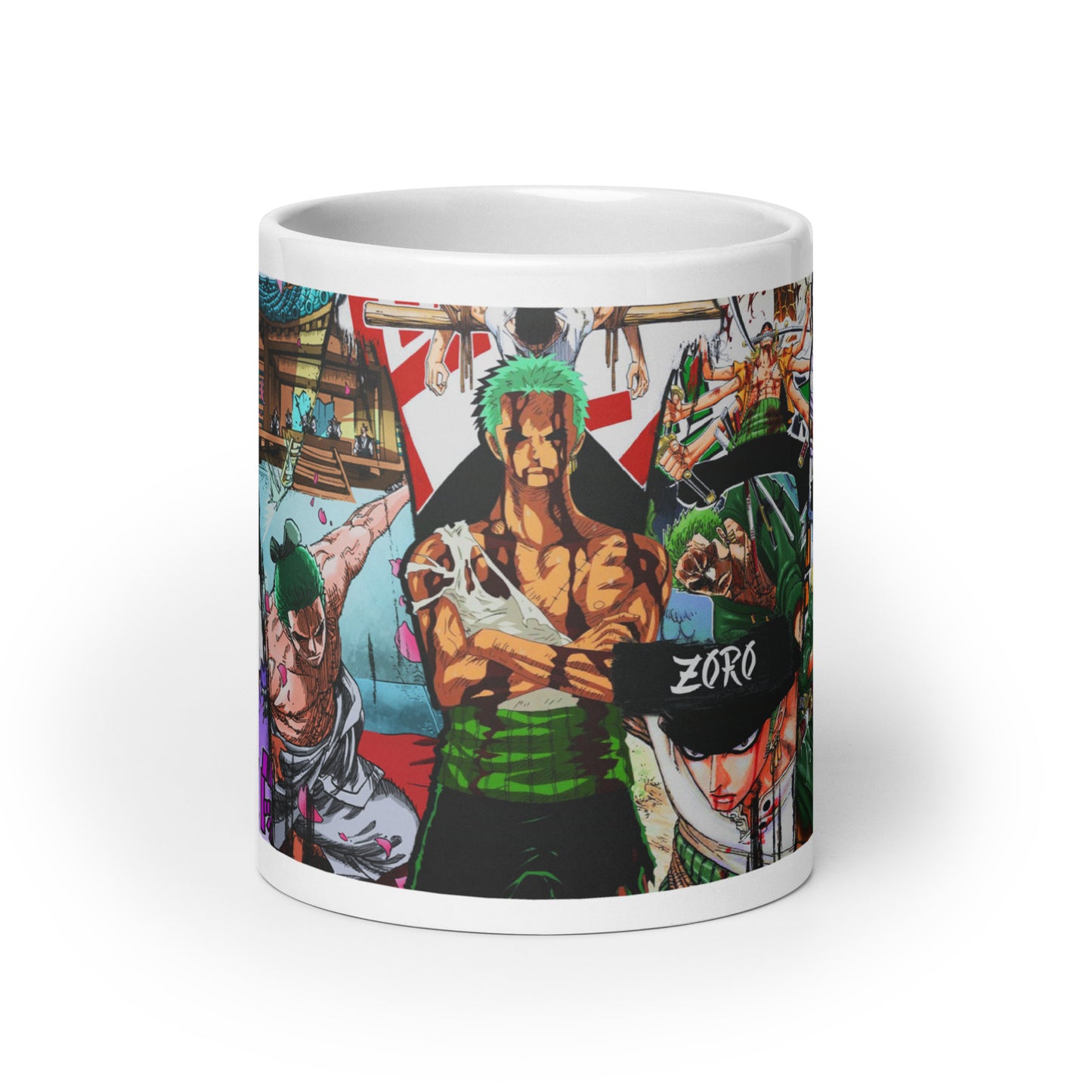 White Glossy Mug - Zoro 22 (a)