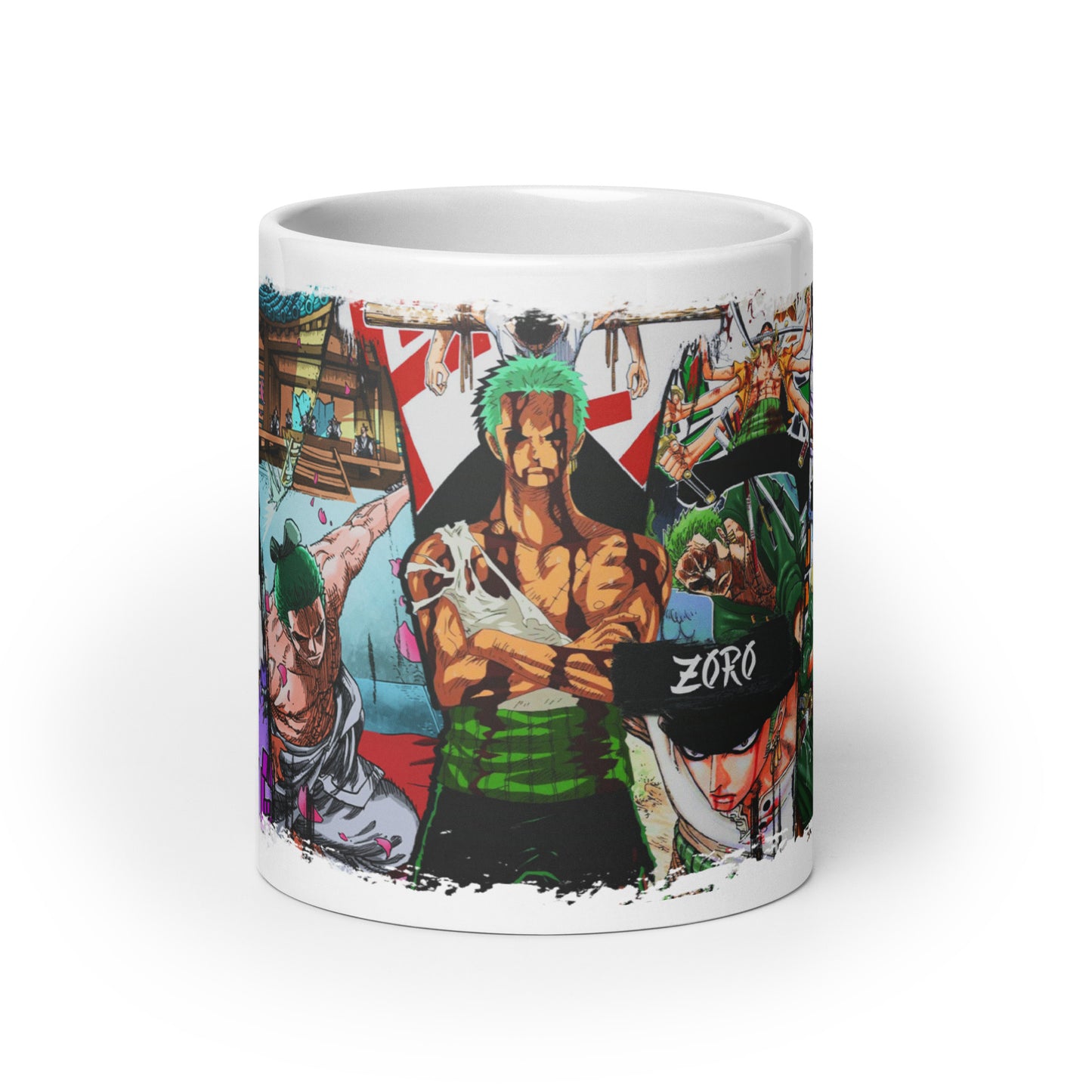 White Glossy Mug - Zoro 22 (b)