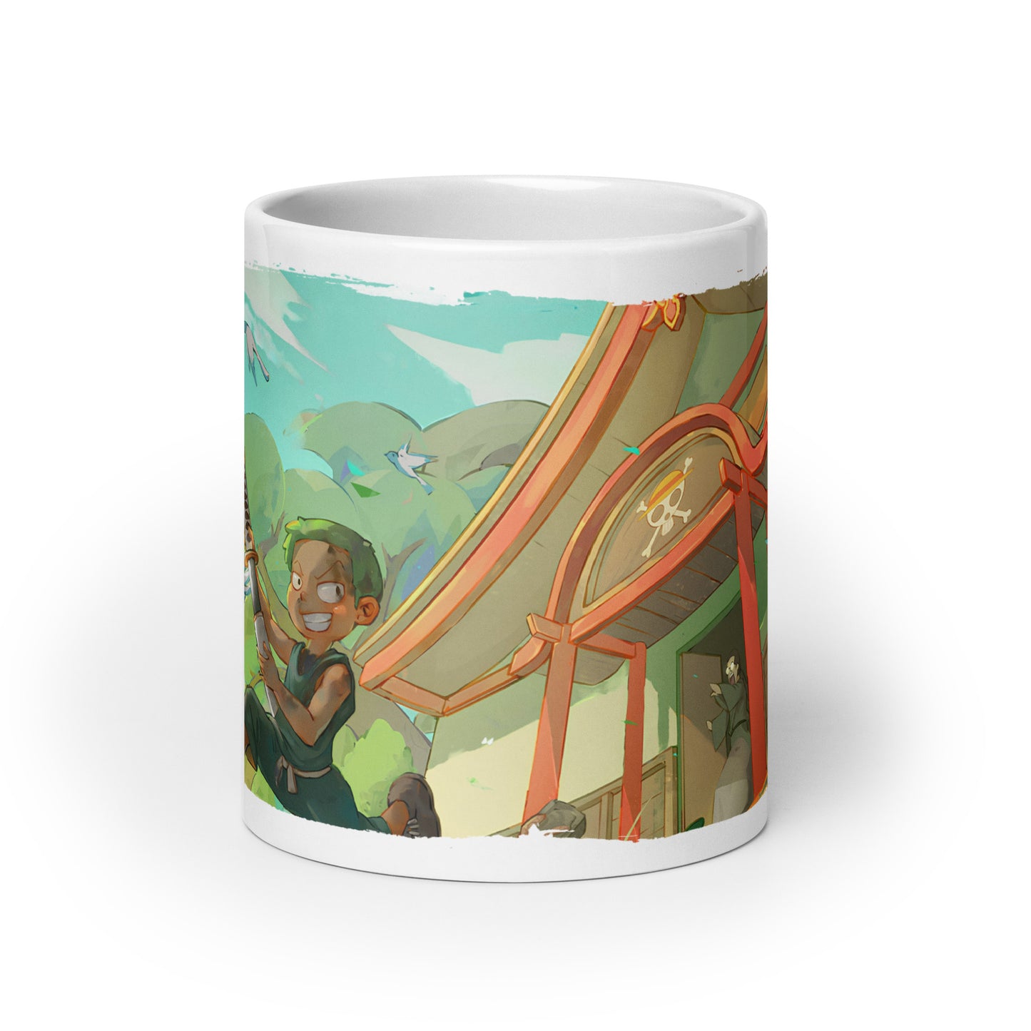 White Glossy Mug - Zoro 29