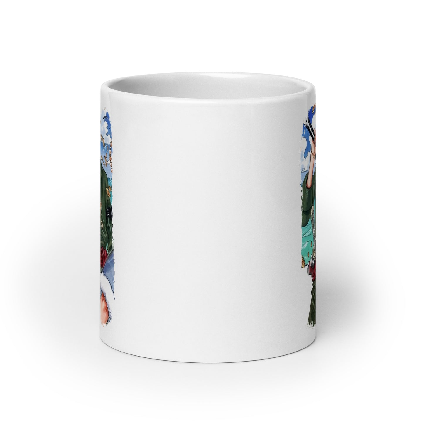 White Glossy Mug - Zoro 52