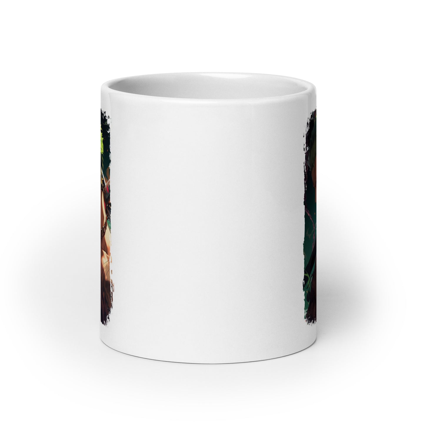 White Glossy Mug - Zoro 54