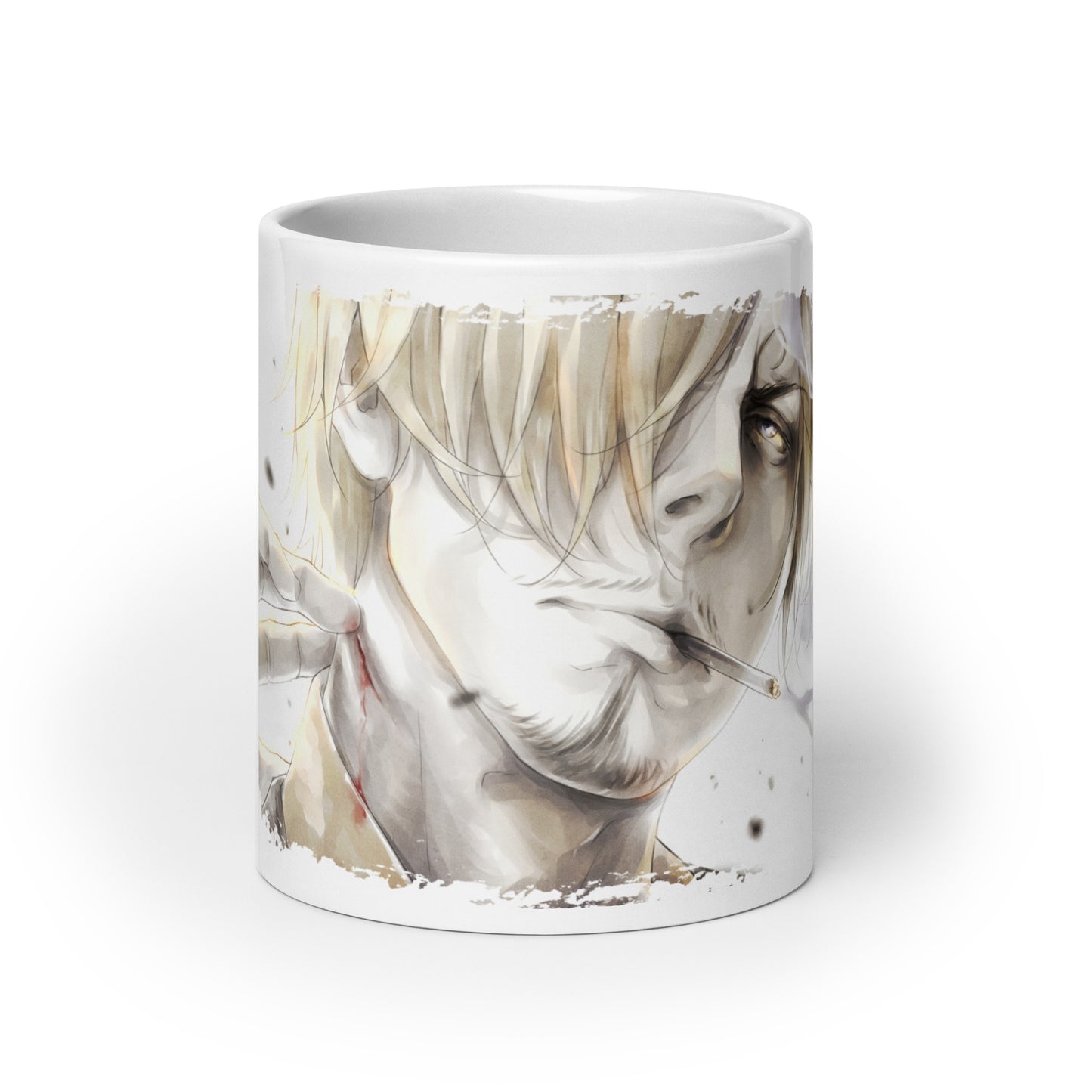 White Glossy Mug -Sanji 4