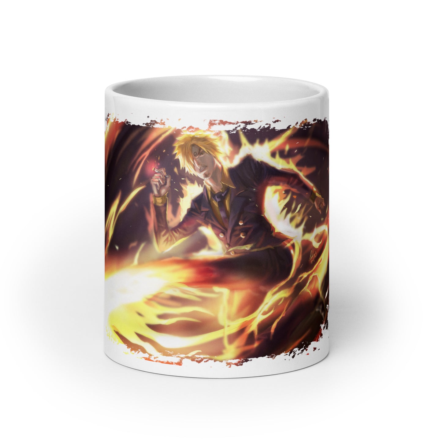 White Glossy Mug -Sanji 6