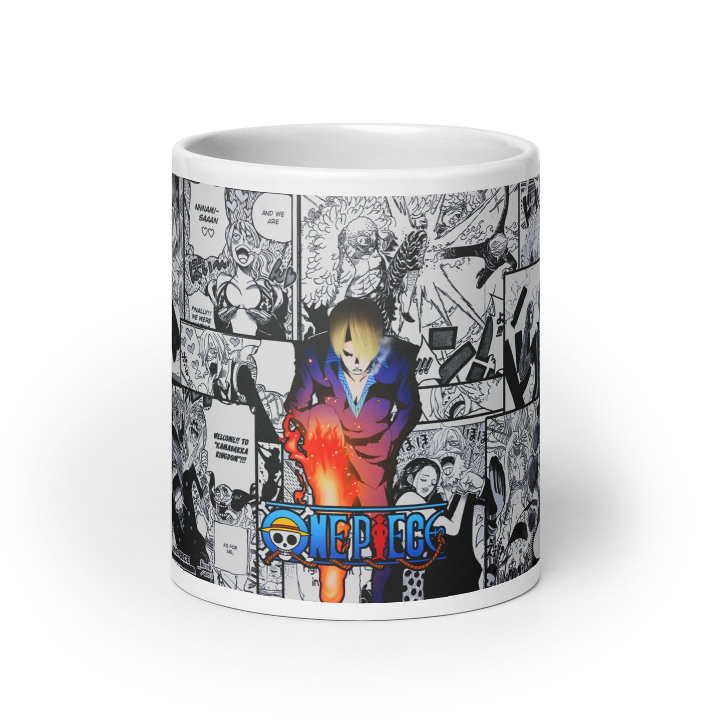 White Glossy Mug -Sanji 7