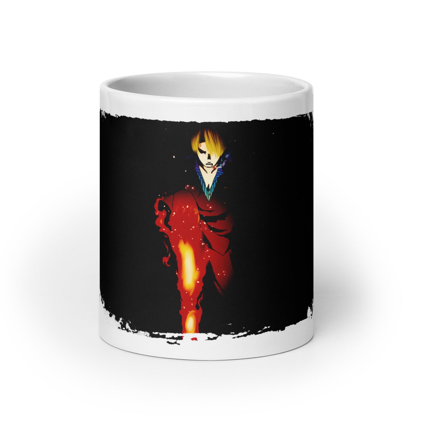 White Glossy Mug -Sanji 8