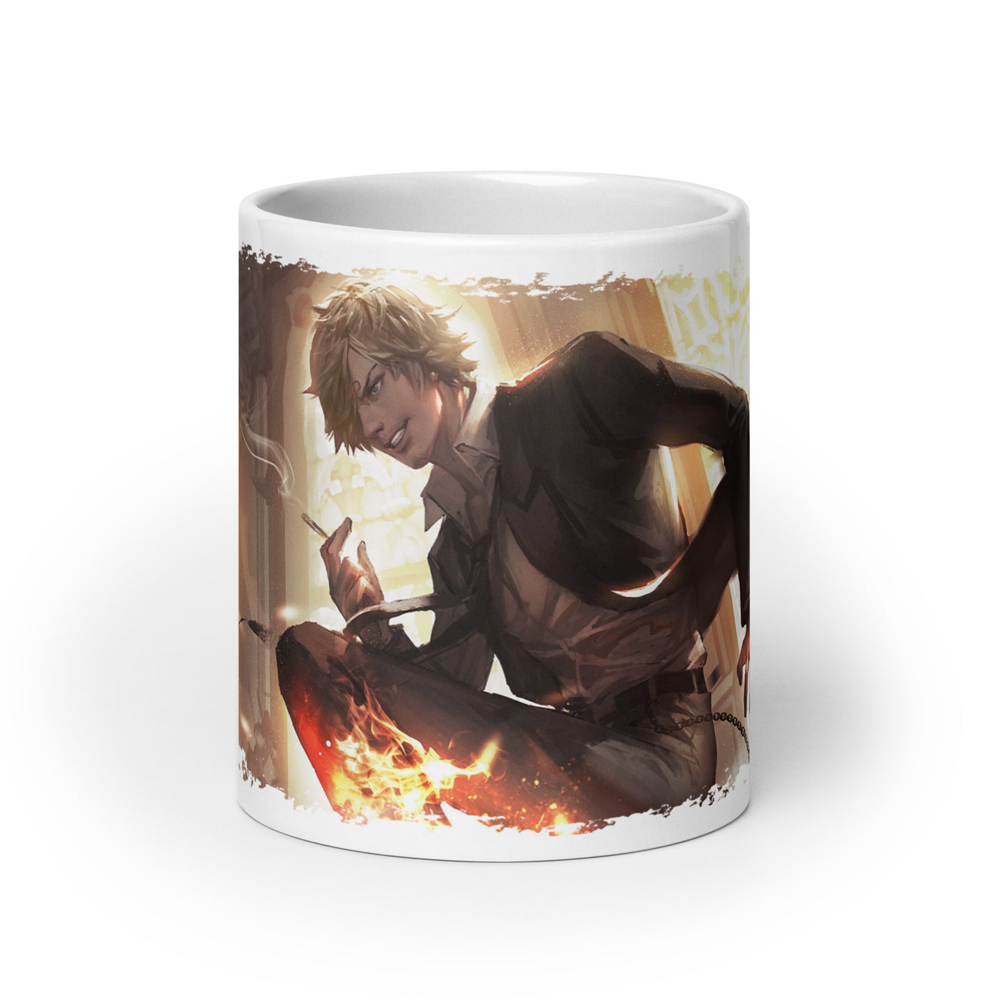 White Glossy Mug -Sanji 10