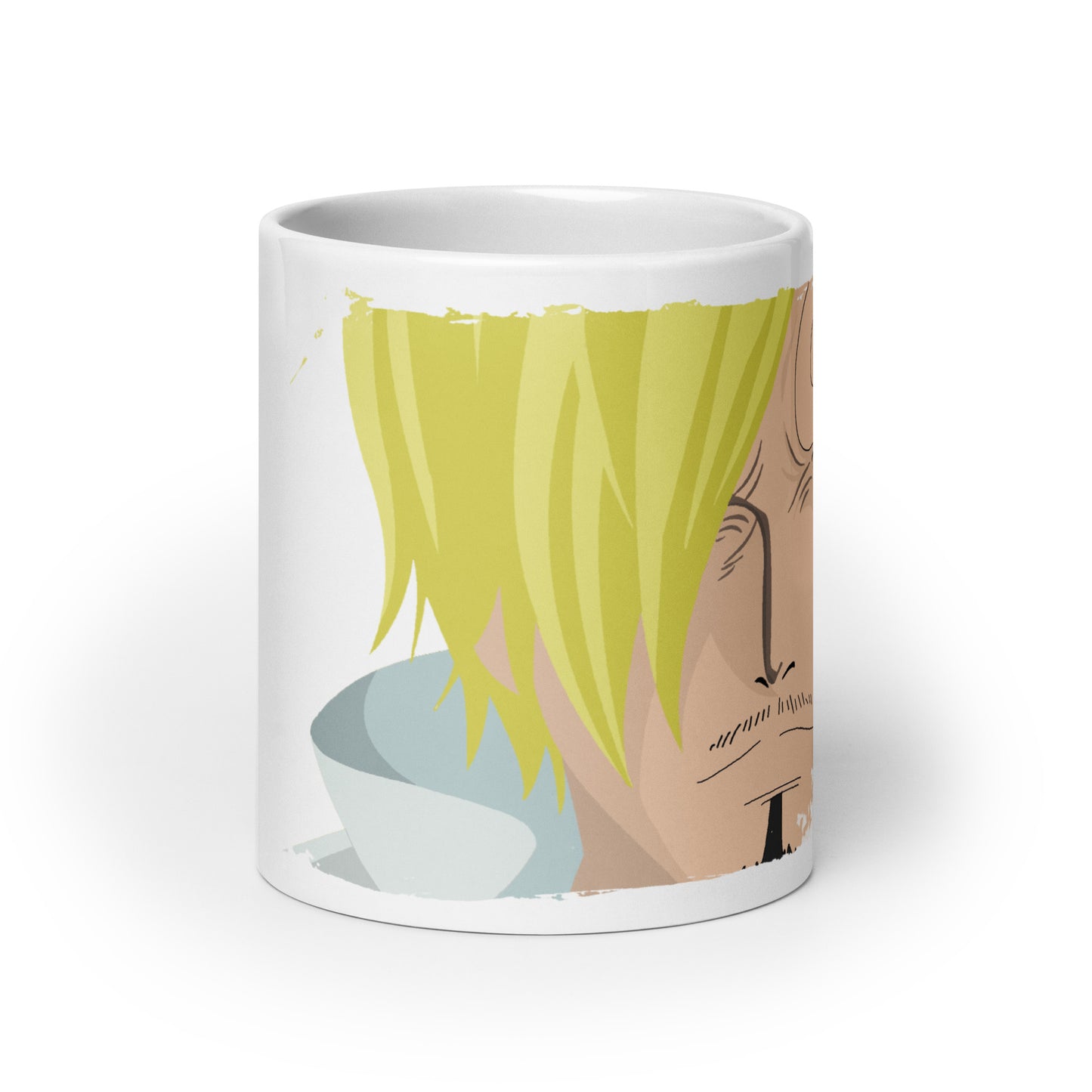 White Glossy Mug -Sanji 12