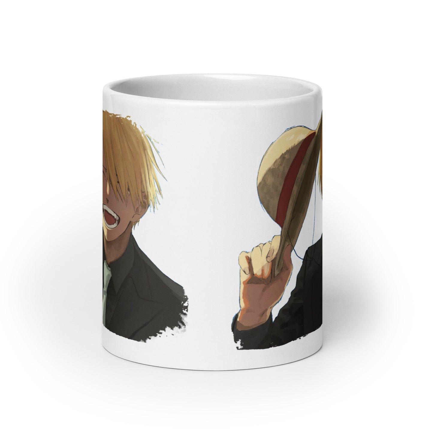 White Glossy Mug -Sanji 14