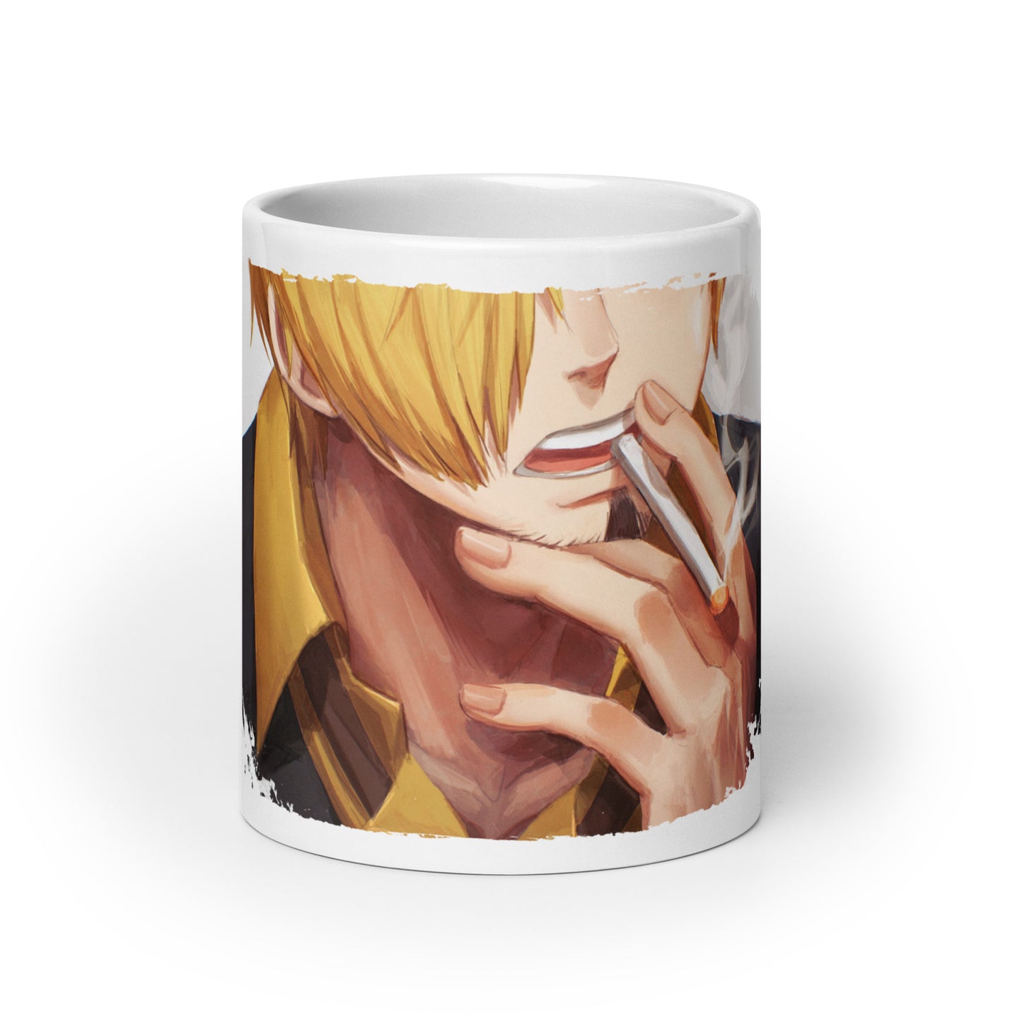 White Glossy Mug -Sanji 16