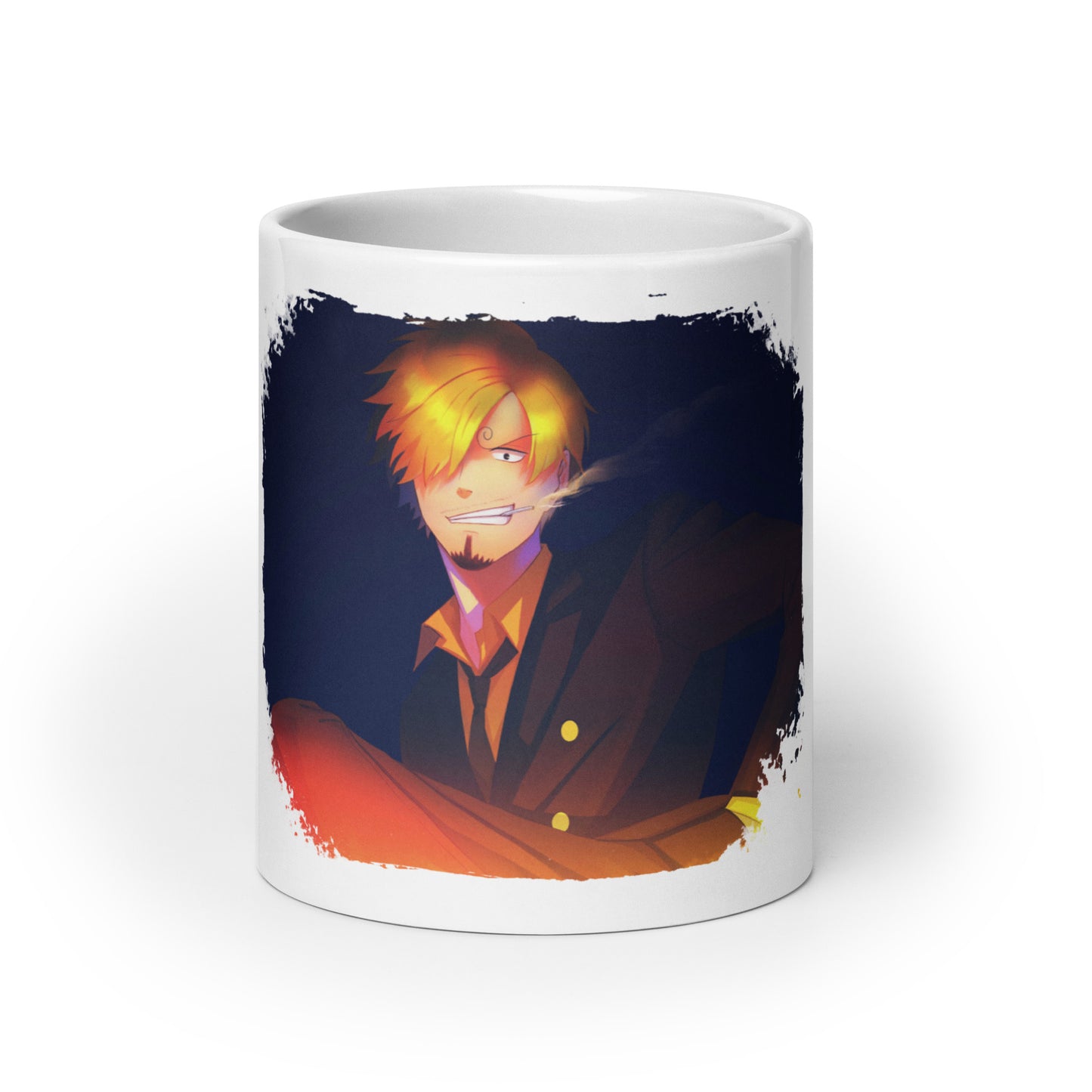 White Glossy Mug -Sanji 17