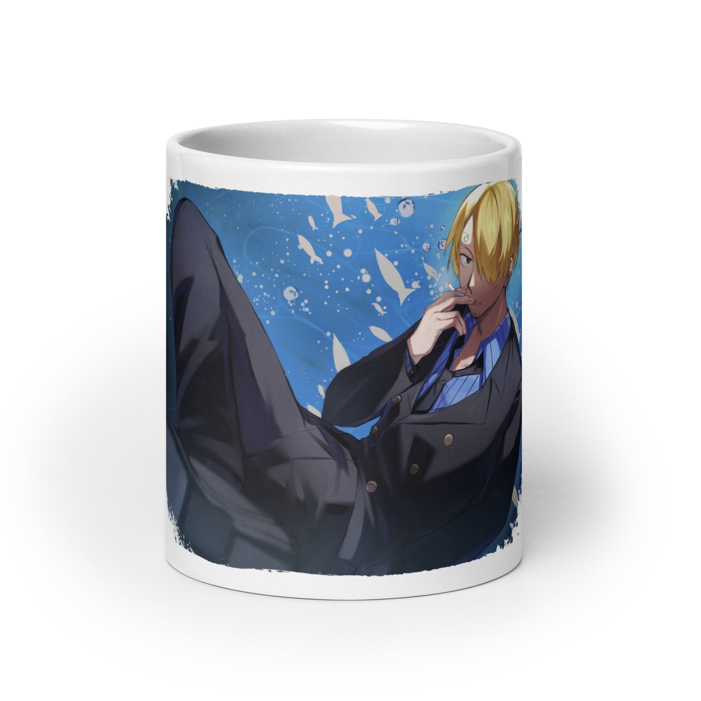 White Glossy Mug -Sanji 18