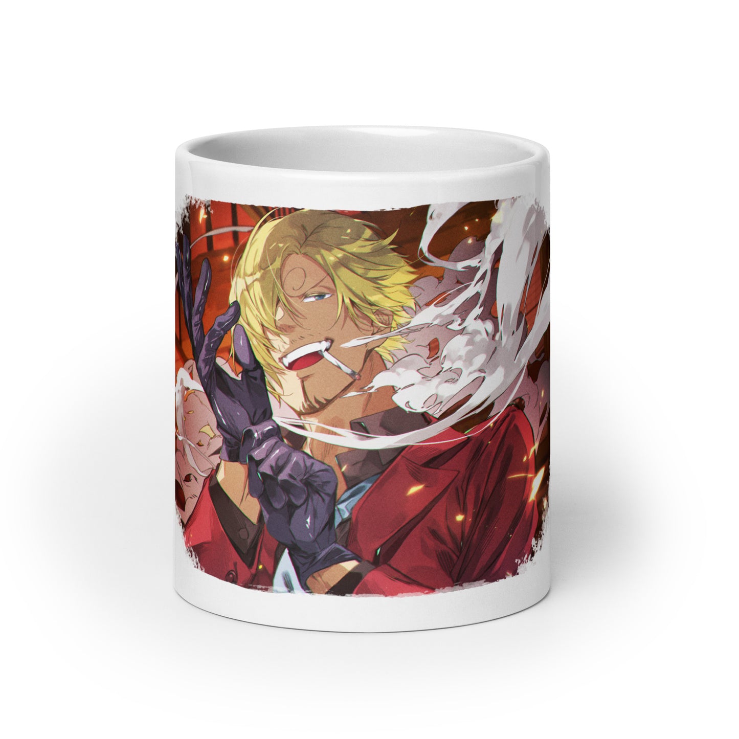 White Glossy Mug -Sanji 25