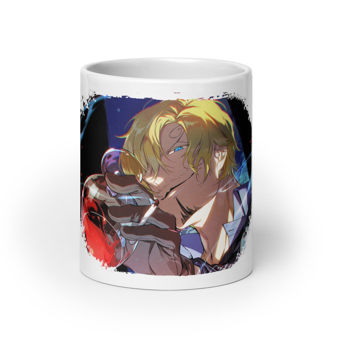 White Glossy Mug -Sanji 26