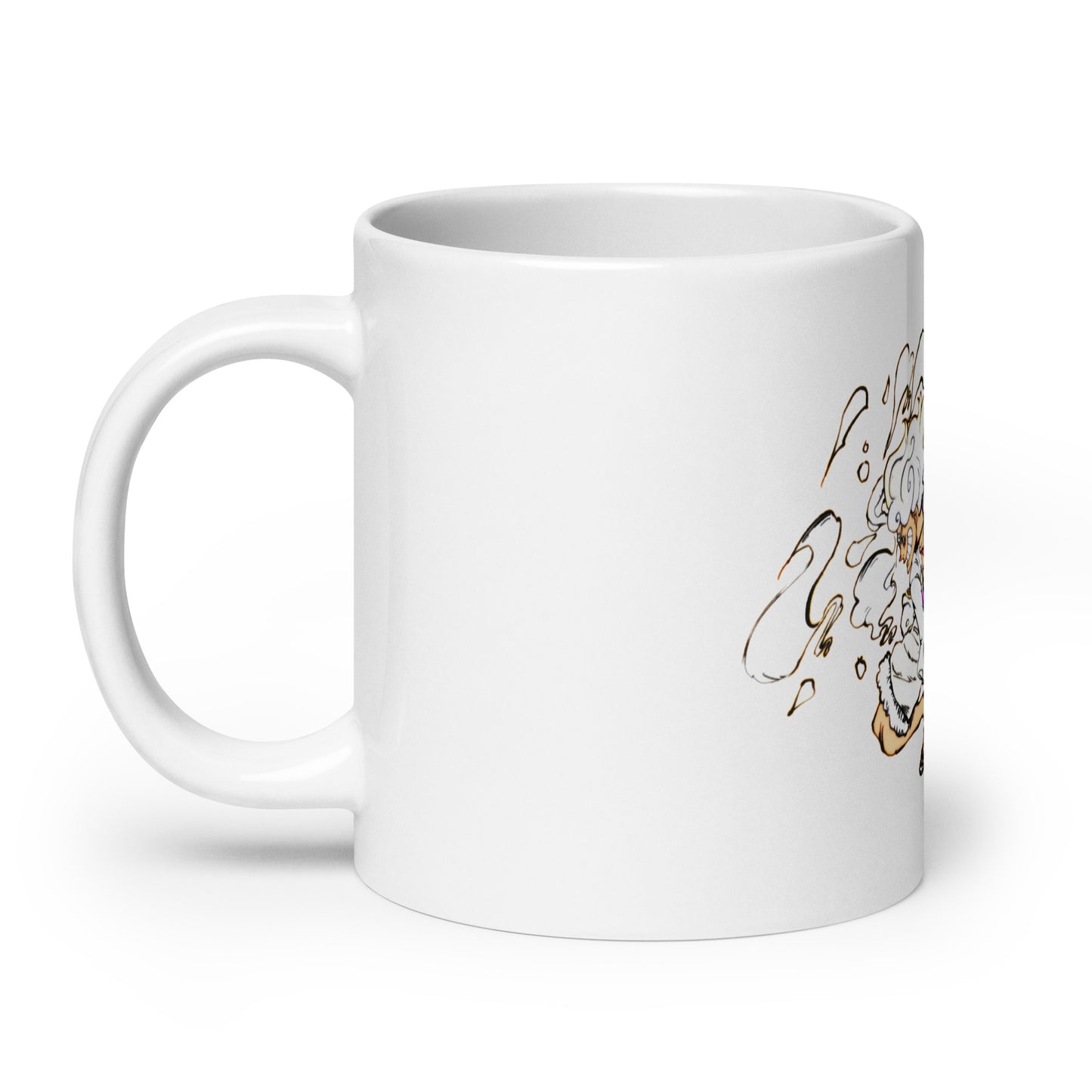 White Glossy Mug - Luffy 9