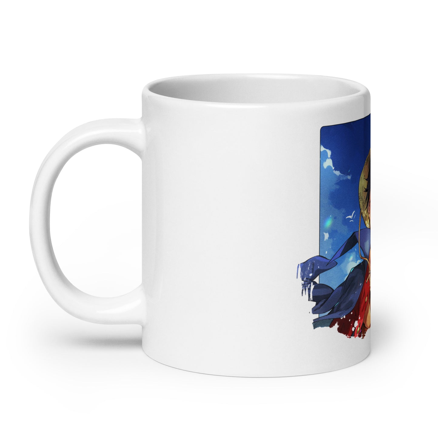 White Glossy Mug - Luffy 11