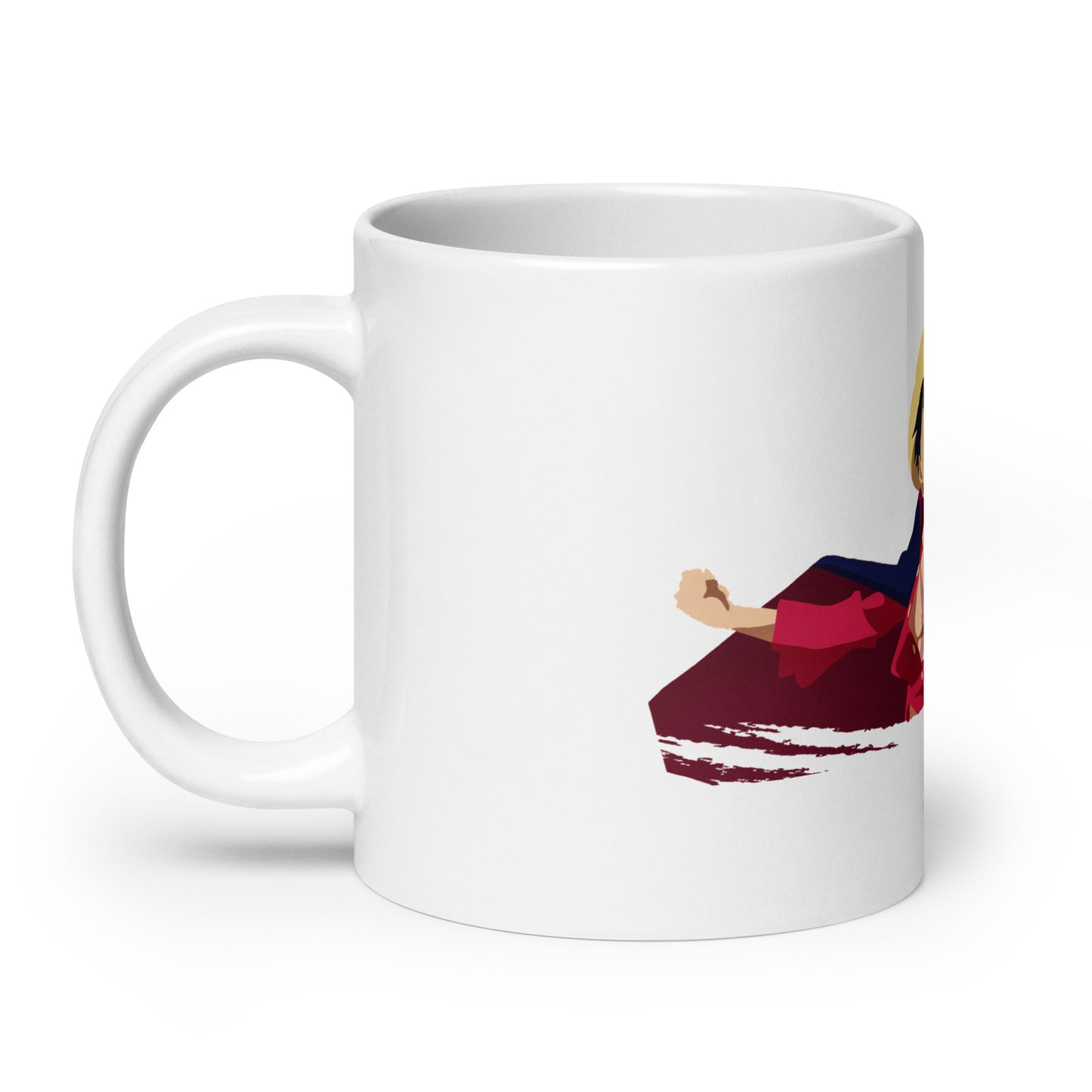 White Glossy Mug - Luffy 13