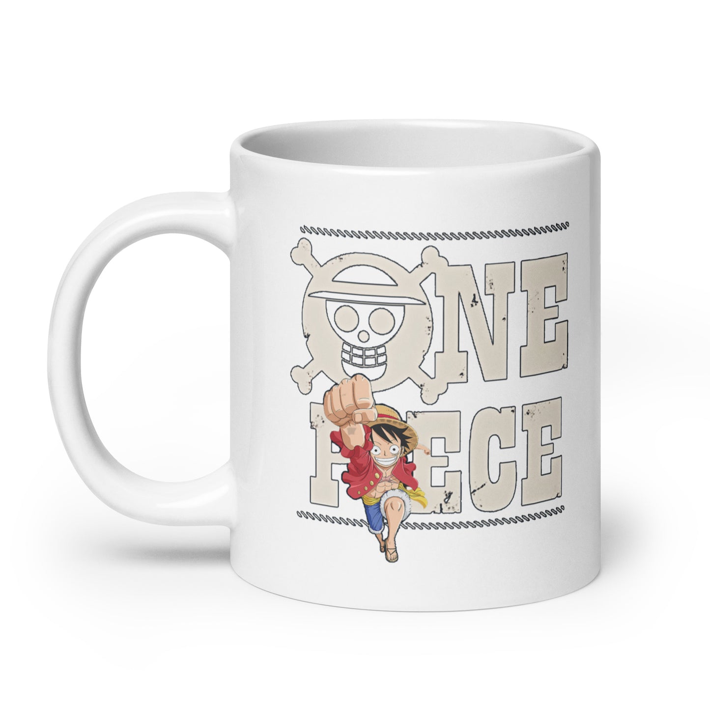 White Glossy Mug - Luffy 16