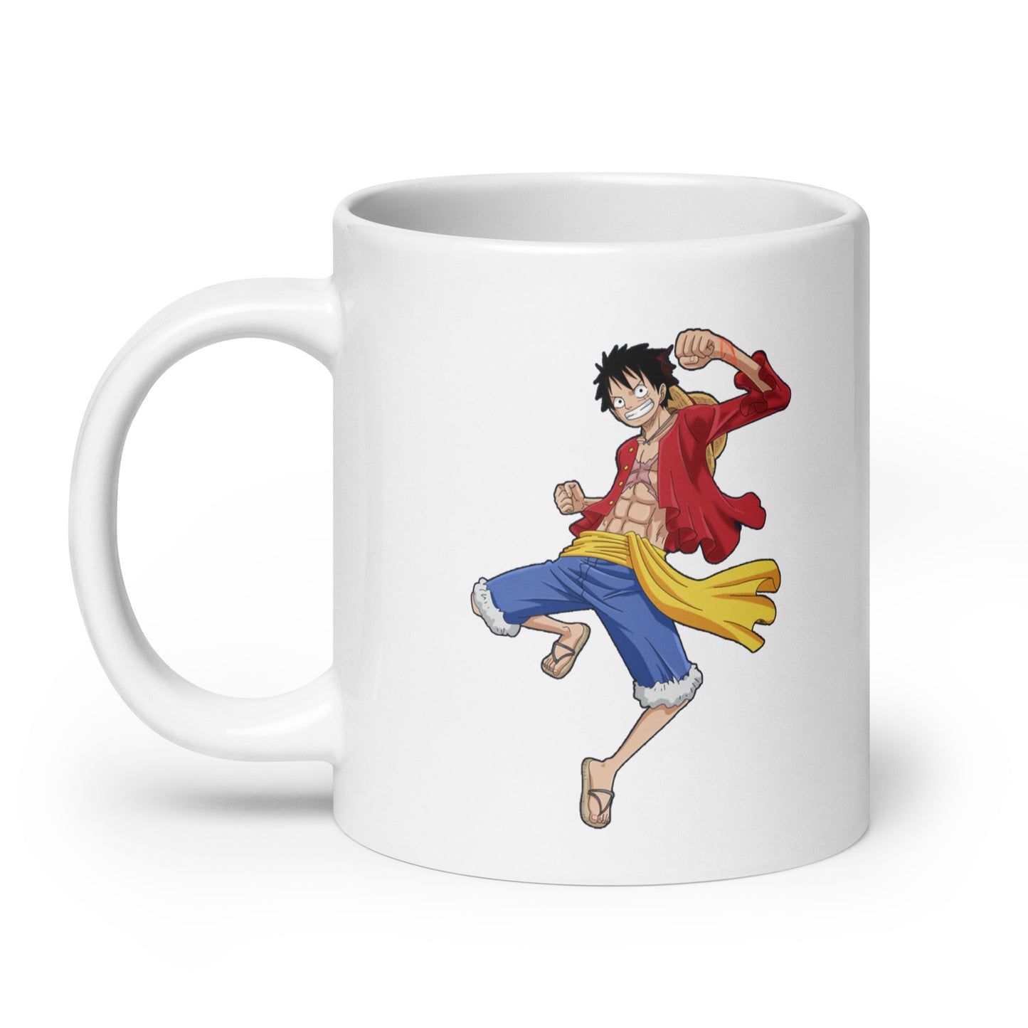 White Glossy Mug - Luffy 17