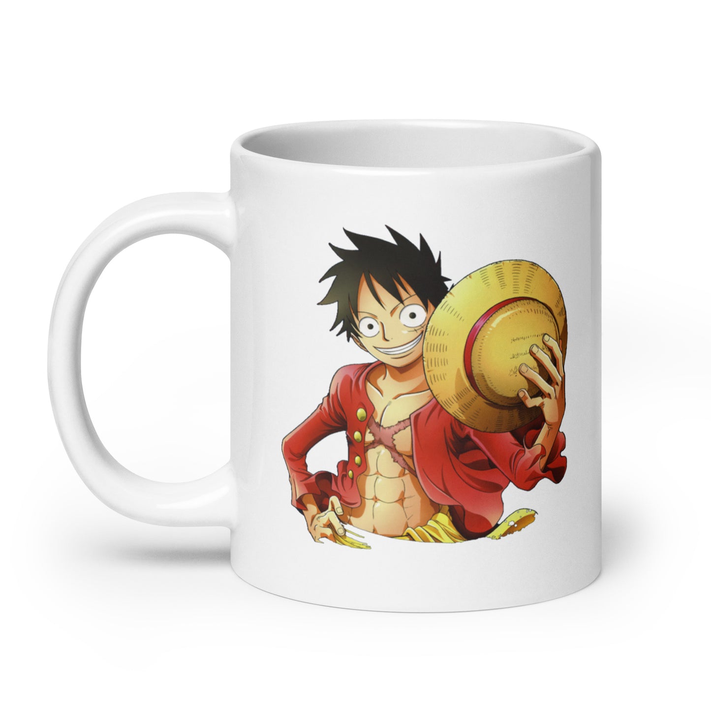 White Glossy Mug - Luffy 19