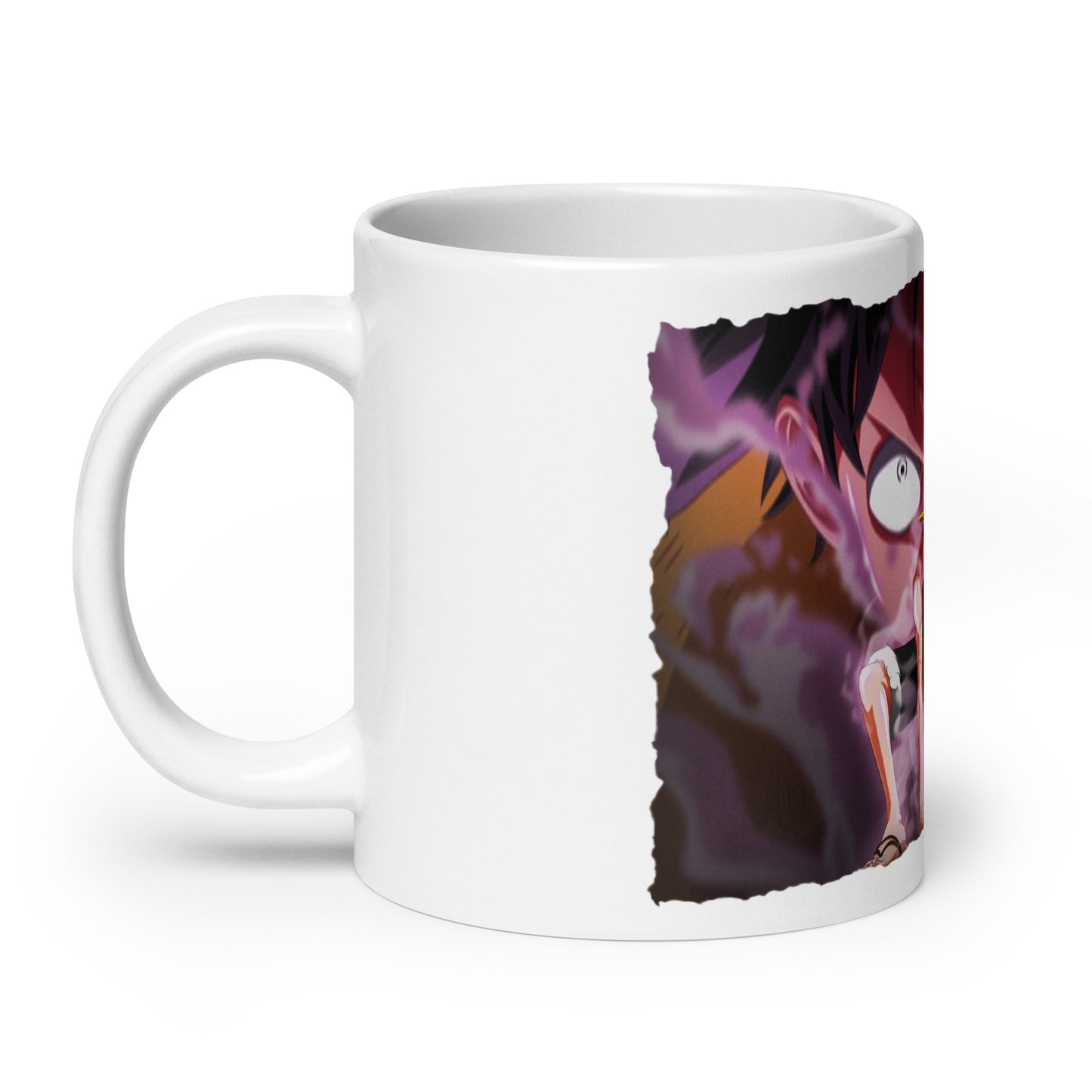 White Glossy Mug - Luffy 23