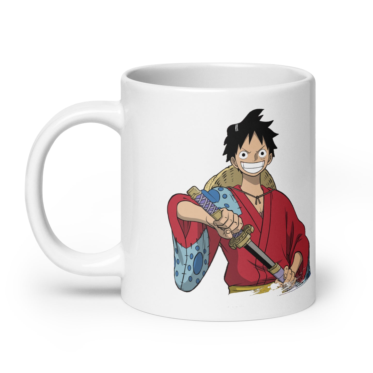 White Glossy Mug - Luffy 26