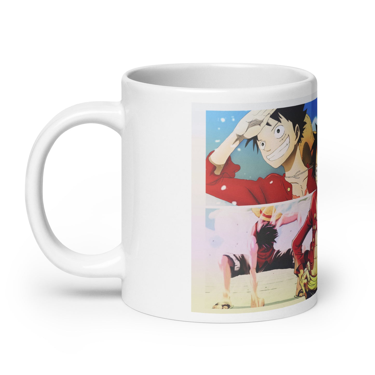 White Glossy Mug - Luffy 32