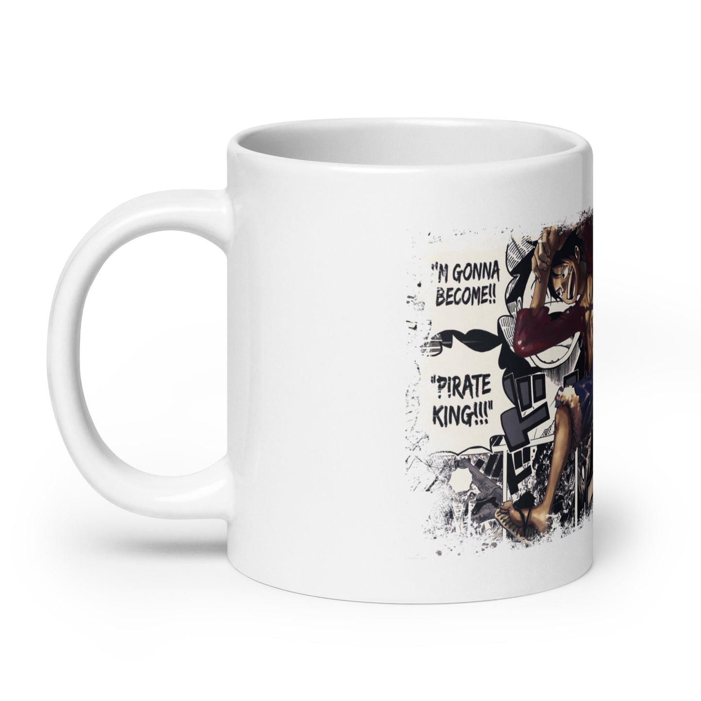 White Glossy Mug - Luffy 36