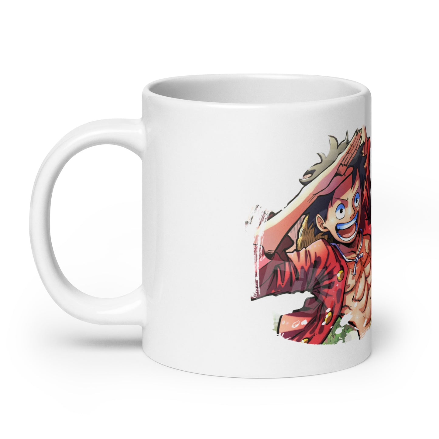 White Glossy Mug - Luffy 38