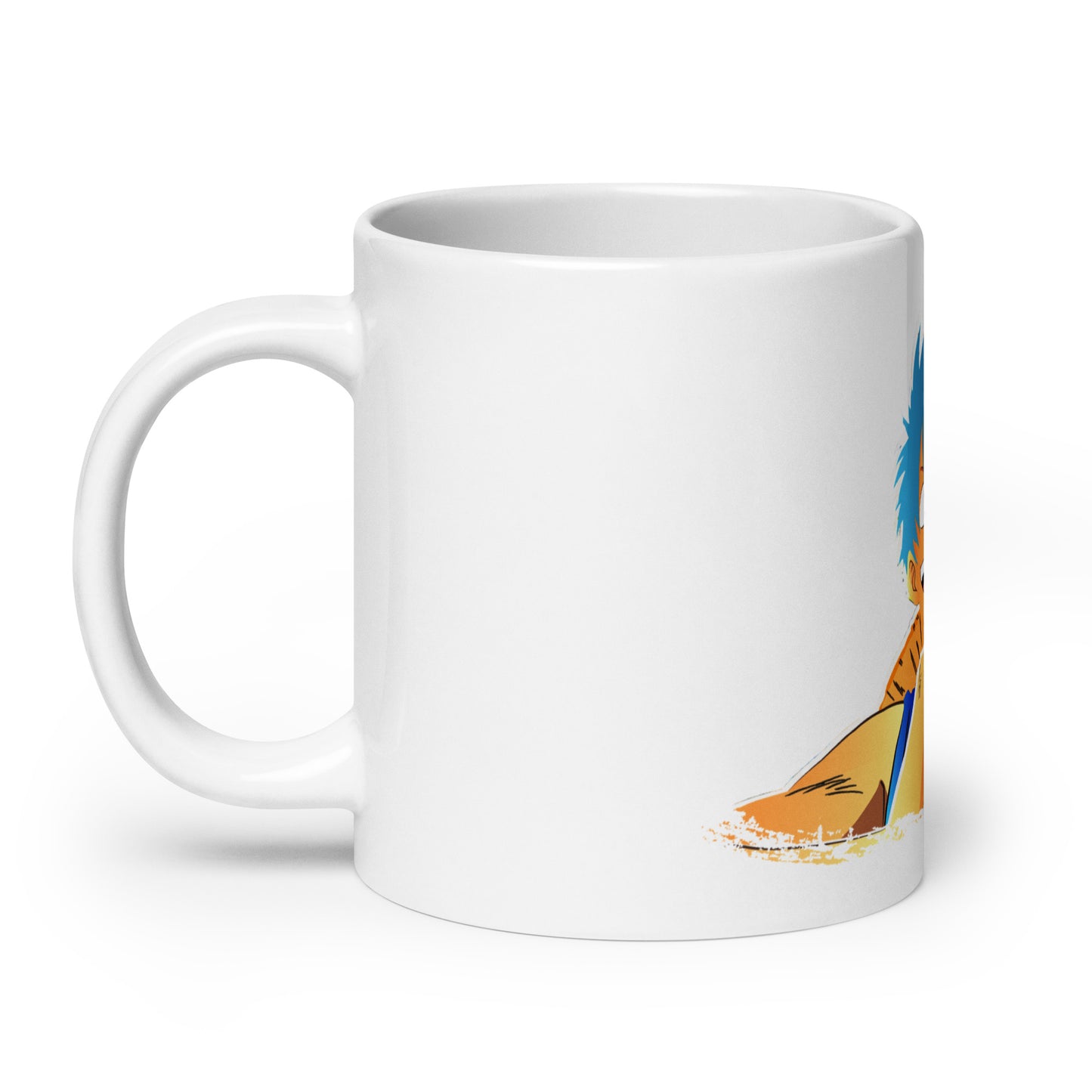 White Glossy Mug - Luffy 44