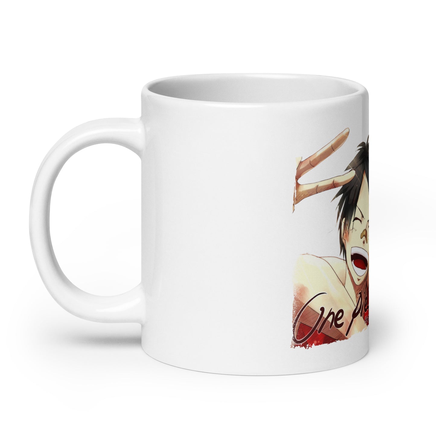 White Glossy Mug - Luffy 46