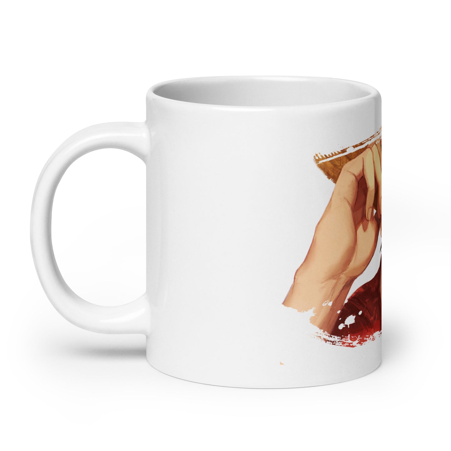 White Glossy Mug - Luffy 47