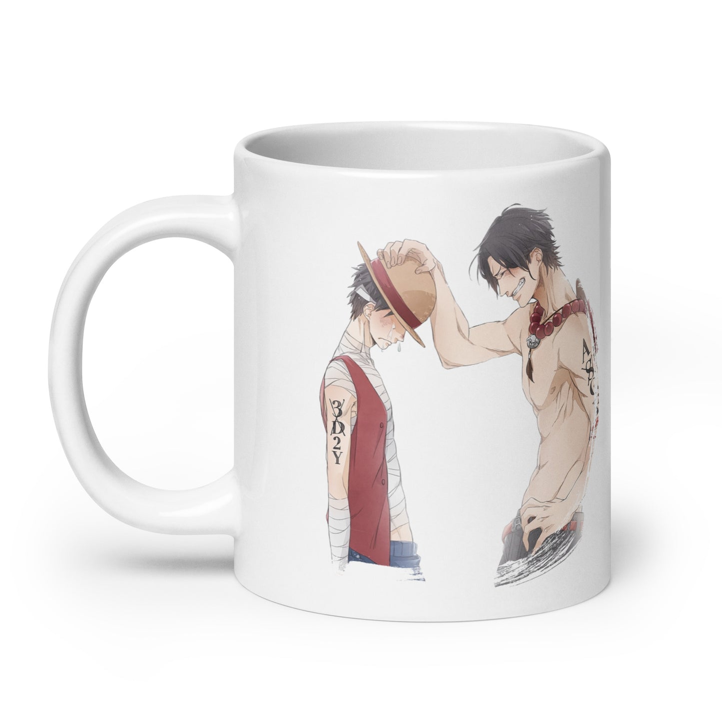 White Glossy Mug - Luffy 51