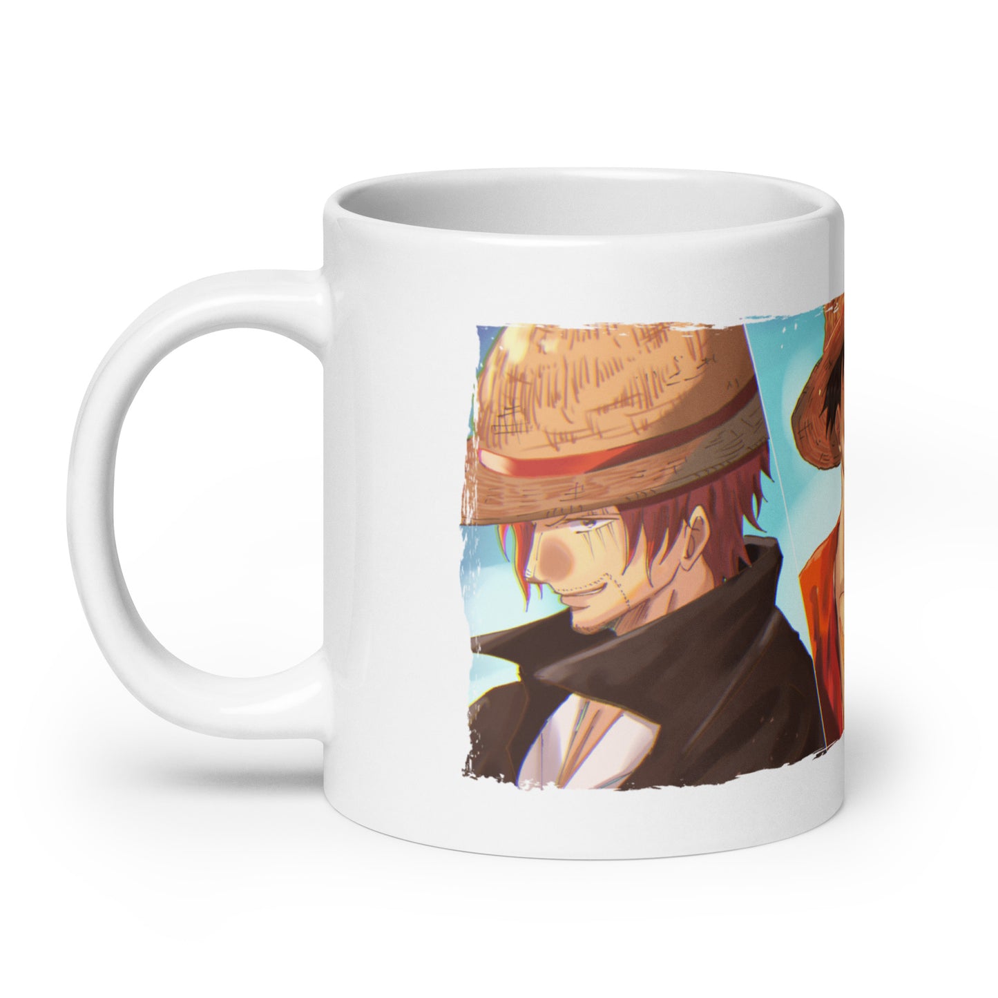 White Glossy Mug - Luffy 52