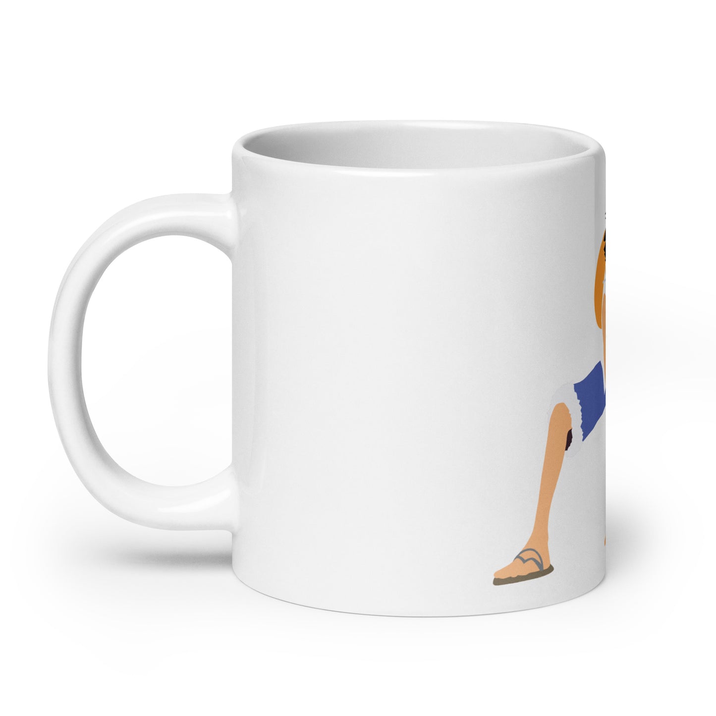 White Glossy Mug - Luffy 55