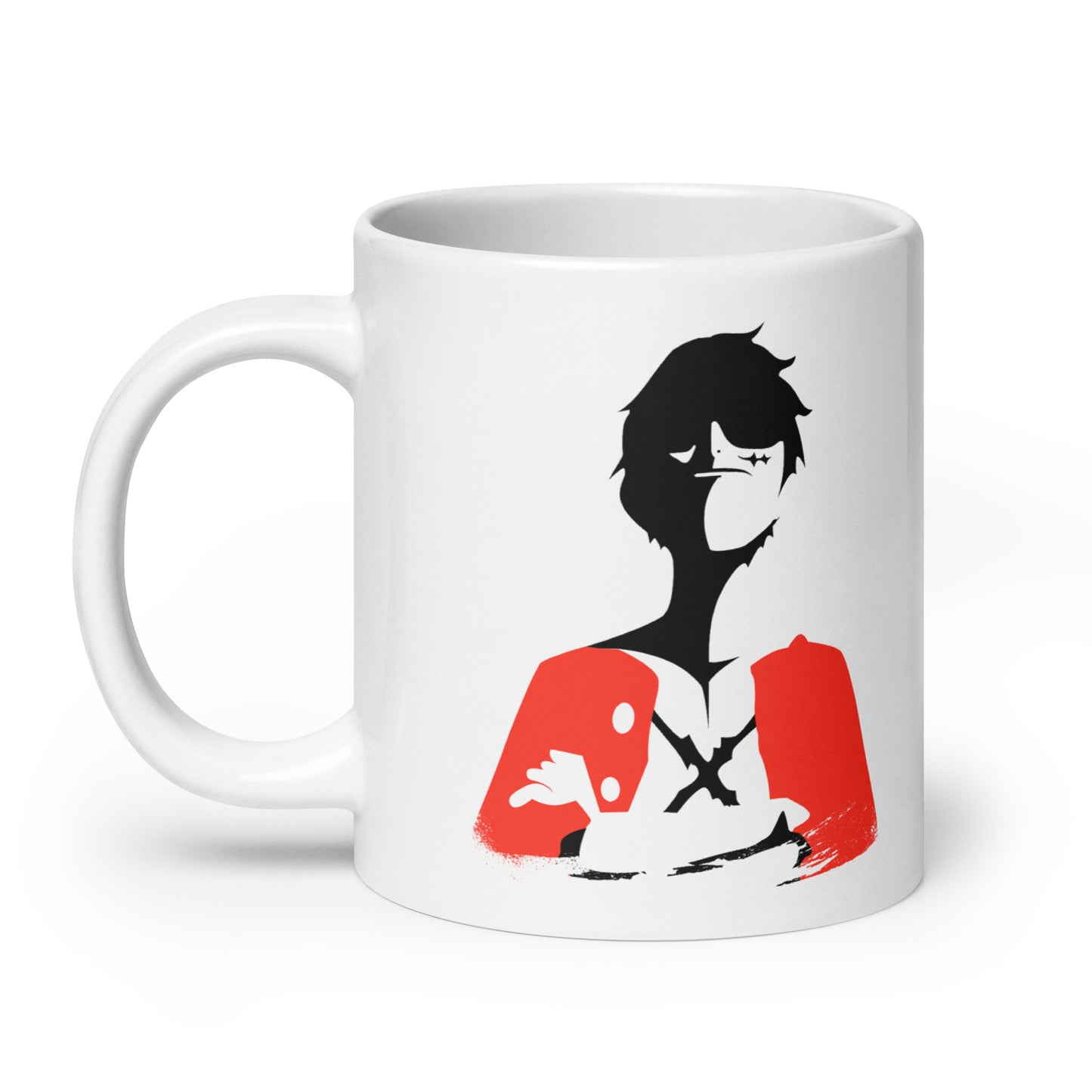 White Glossy Mug - Luffy 56