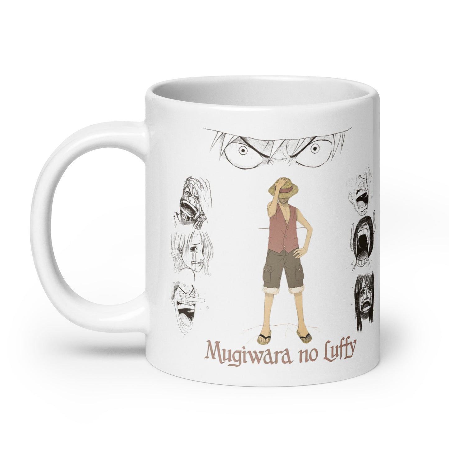 White Glossy Mug - Luffy 64