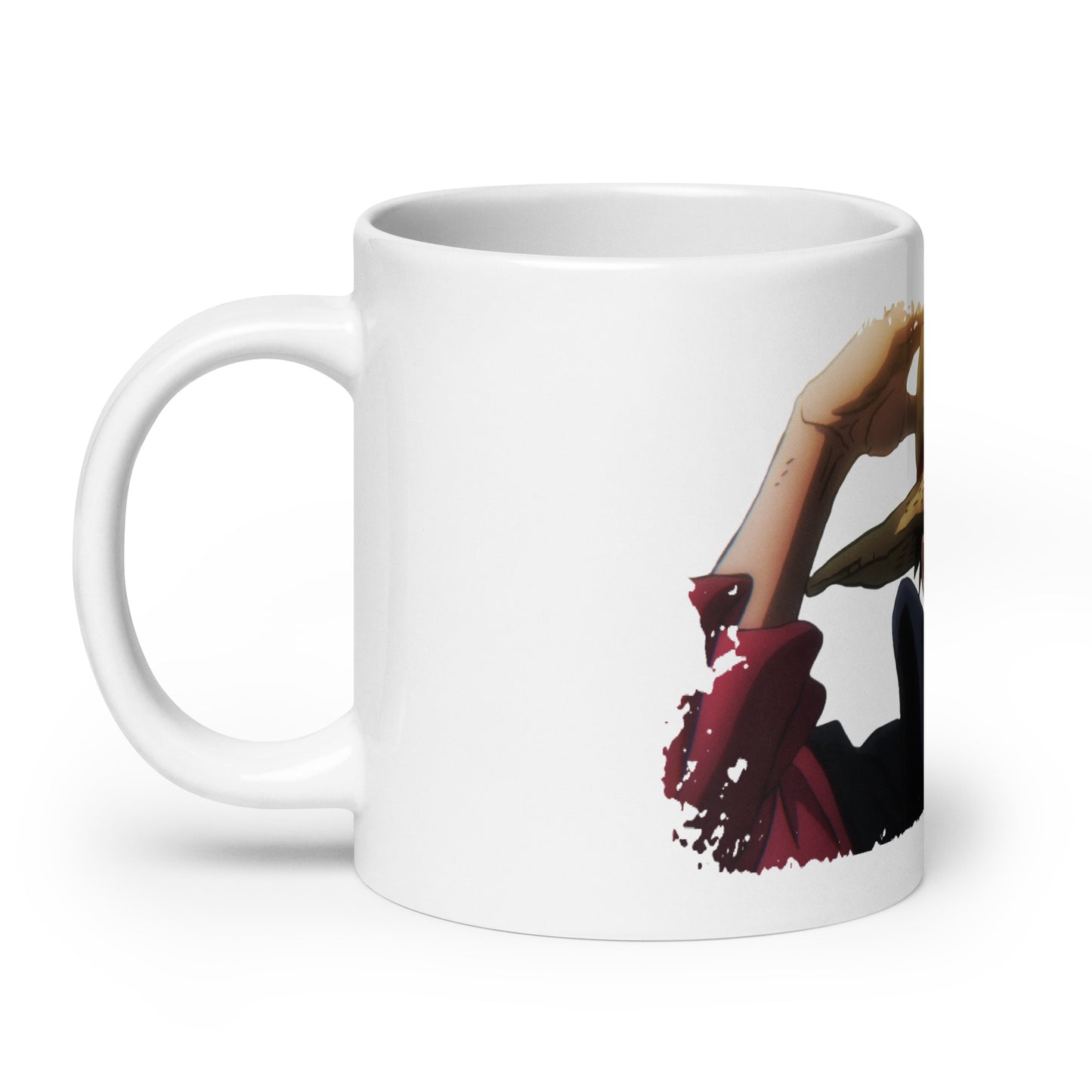 White Glossy Mug - Luffy 70