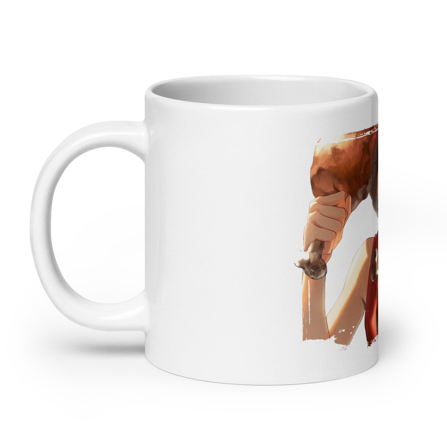 White Glossy Mug - Luffy 79