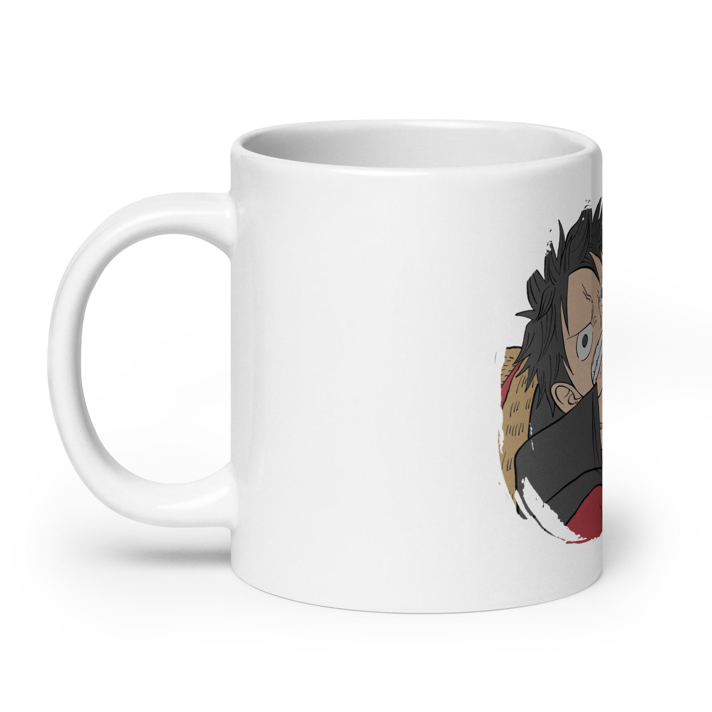 White Glossy Mug - Luffy 80