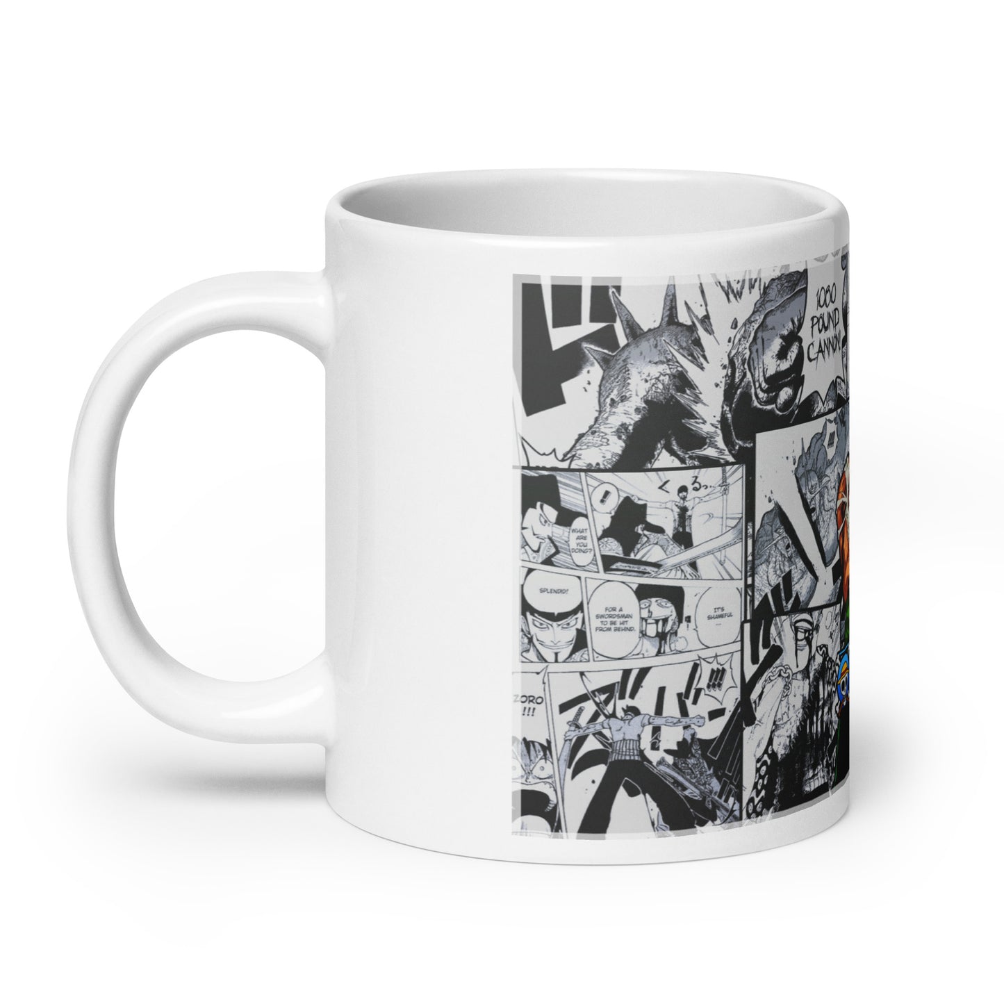 White Glossy Mug - Zoro 6 (a)