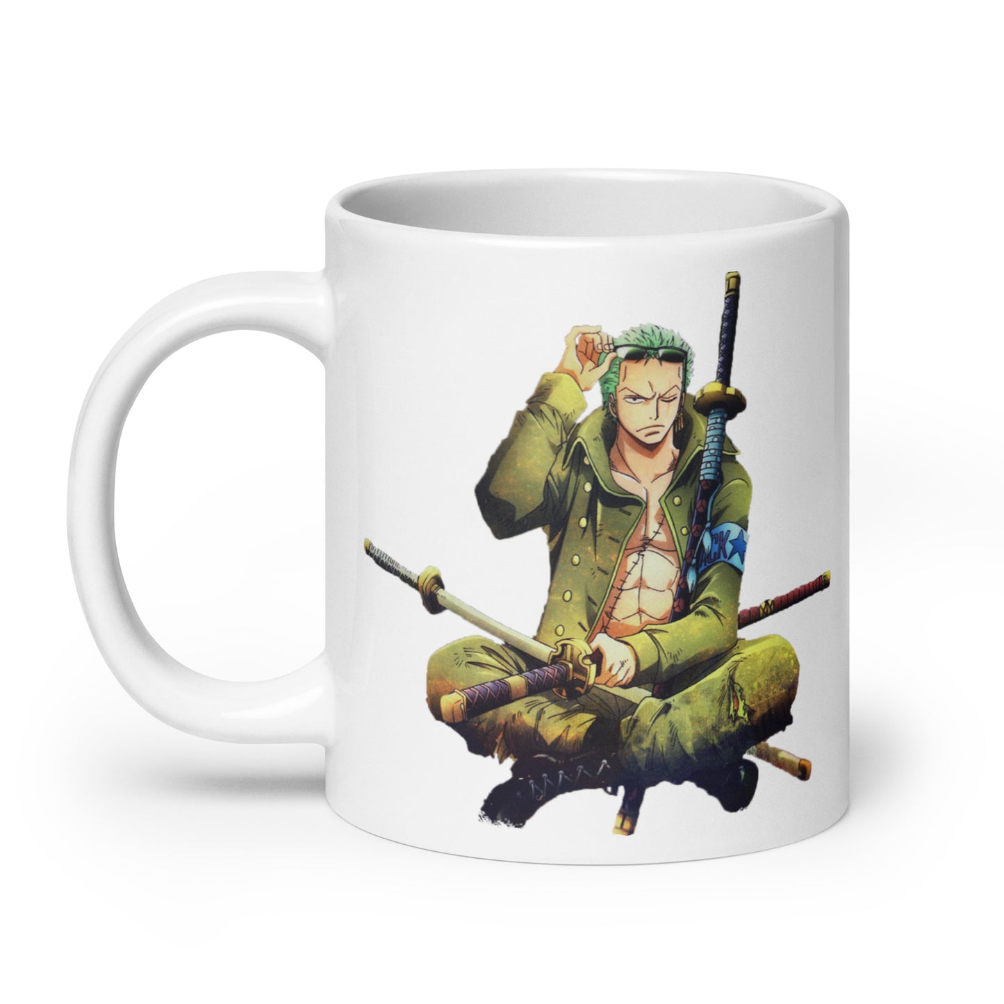 White Glossy Mug - Zoro 7