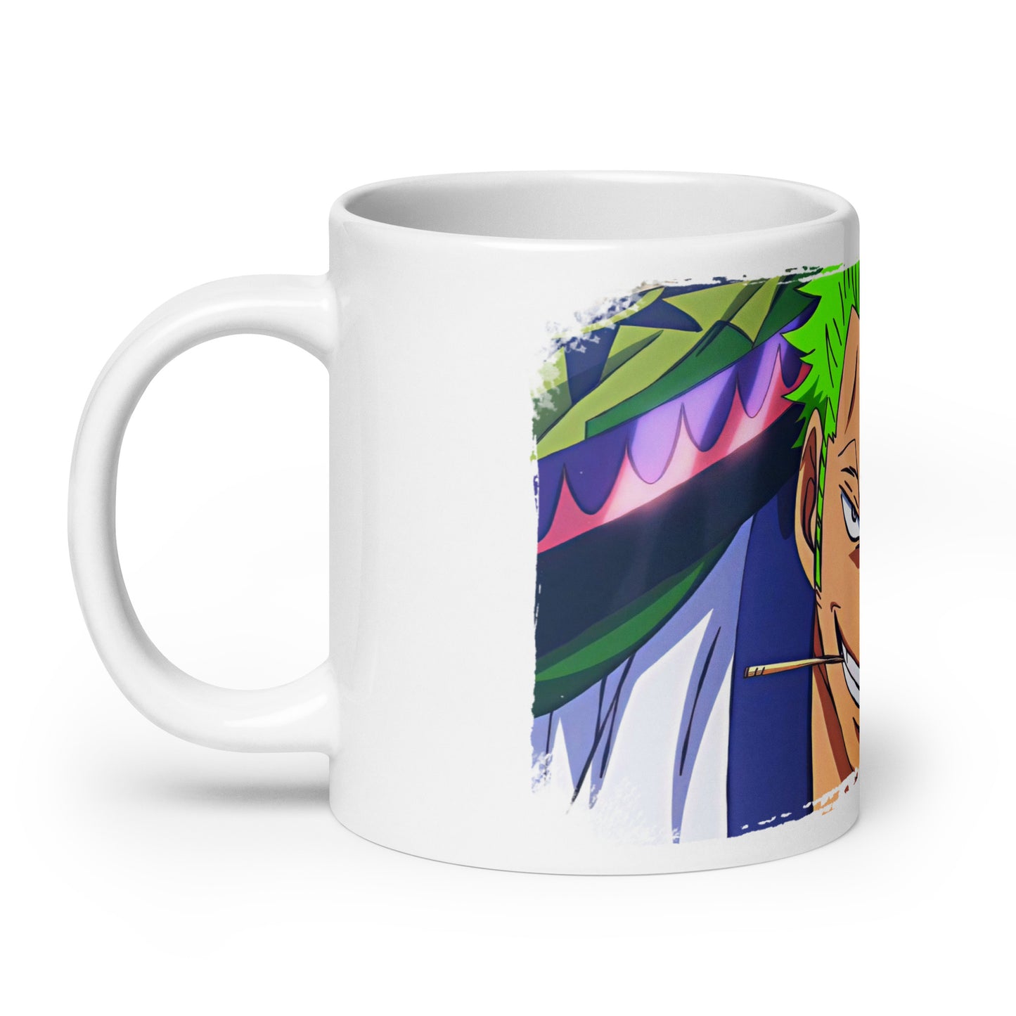 White Glossy Mug - Zoro 25