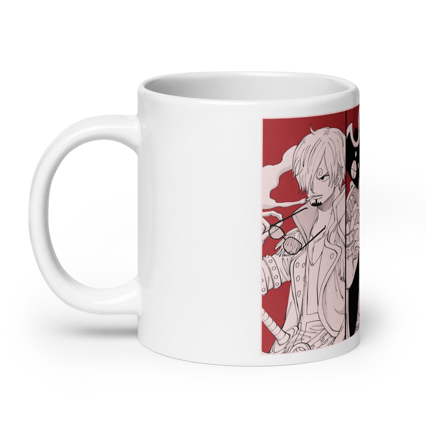 White Glossy Mug - Zoro 26 (a)