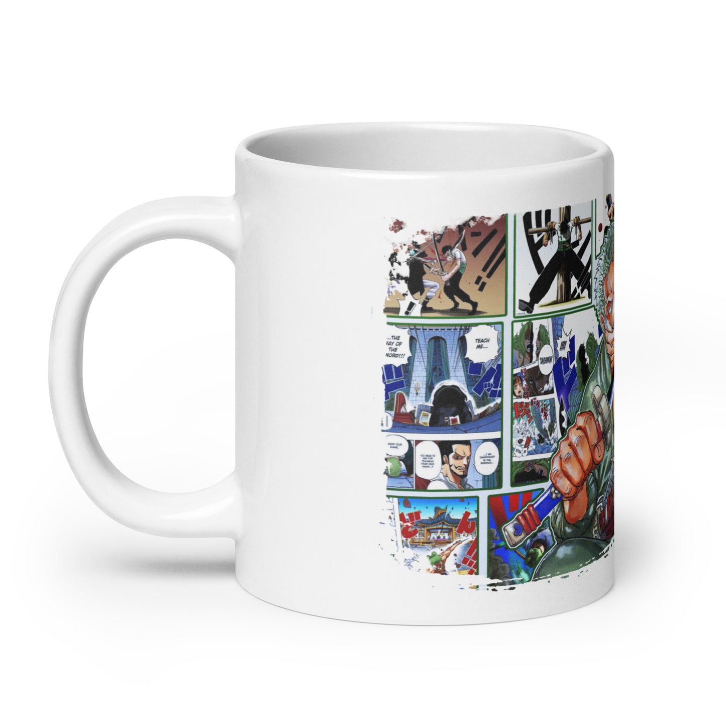 White Glossy Mug - Zoro 40 (b)