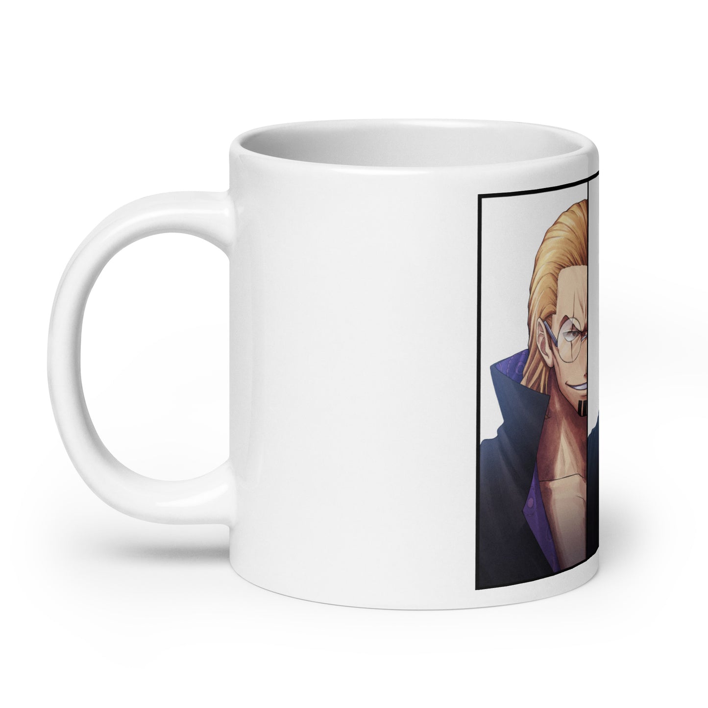 White Glossy Mug - Zoro 43 (a)