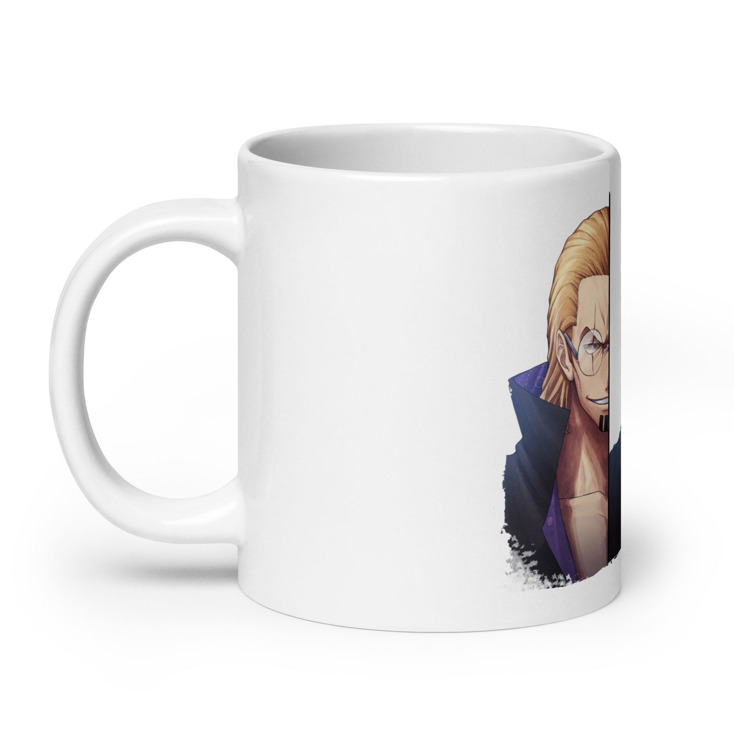 White Glossy Mug - Zoro 43 (b)