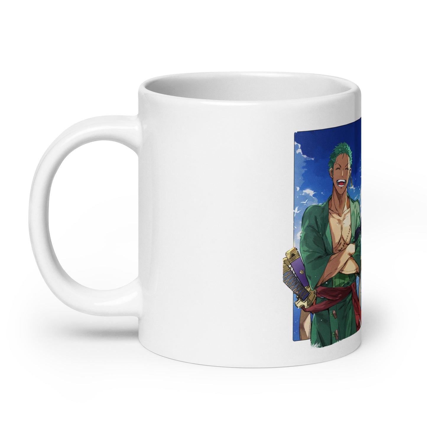 White Glossy Mug - Zoro 46