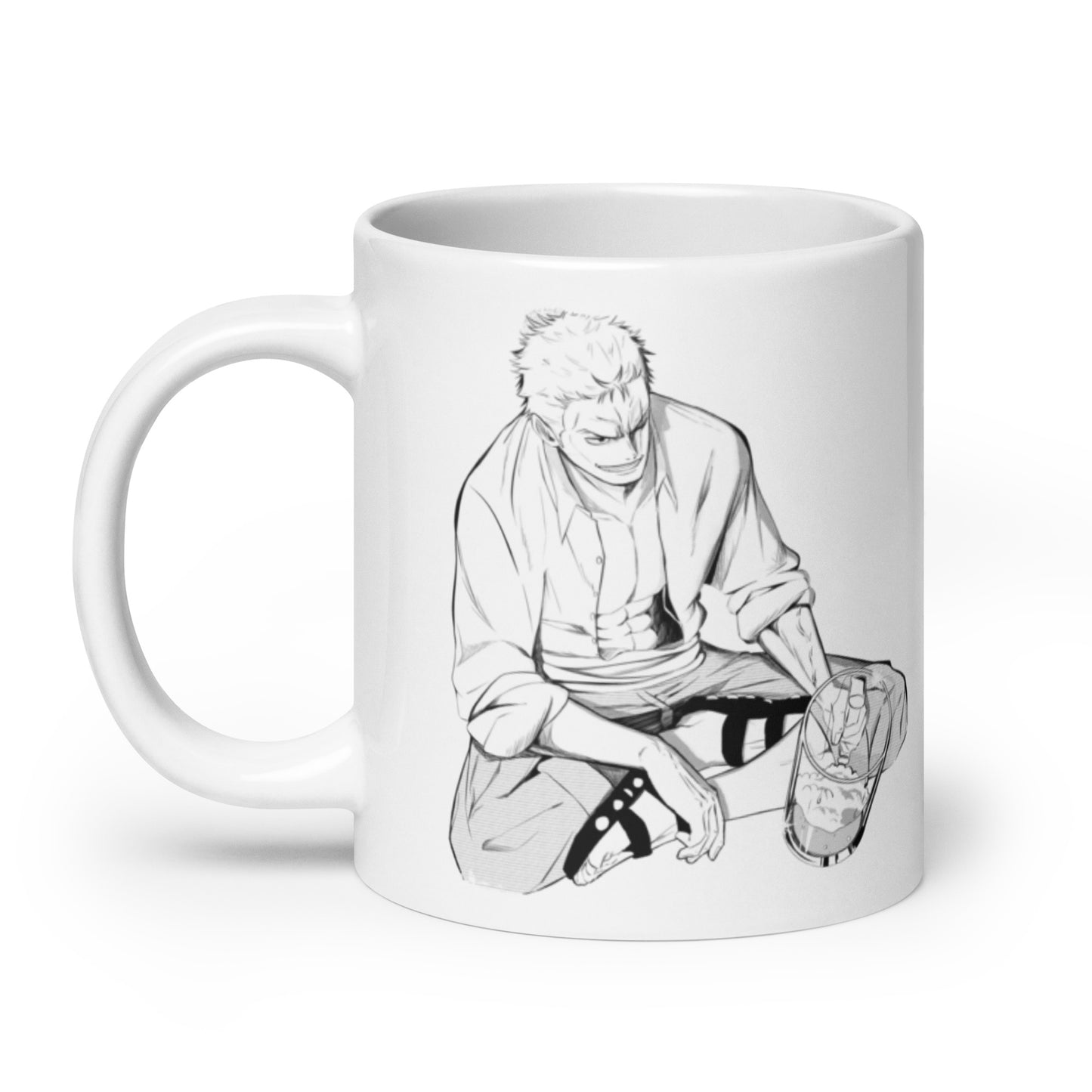 White Glossy Mug - Zoro 47