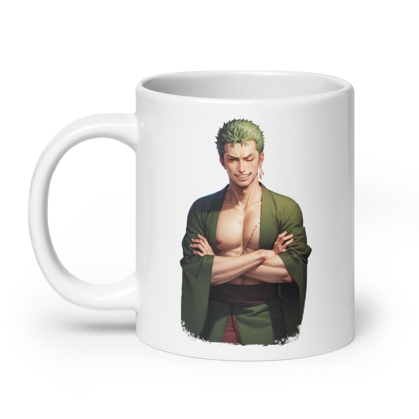 White Glossy Mug - Zoro 51