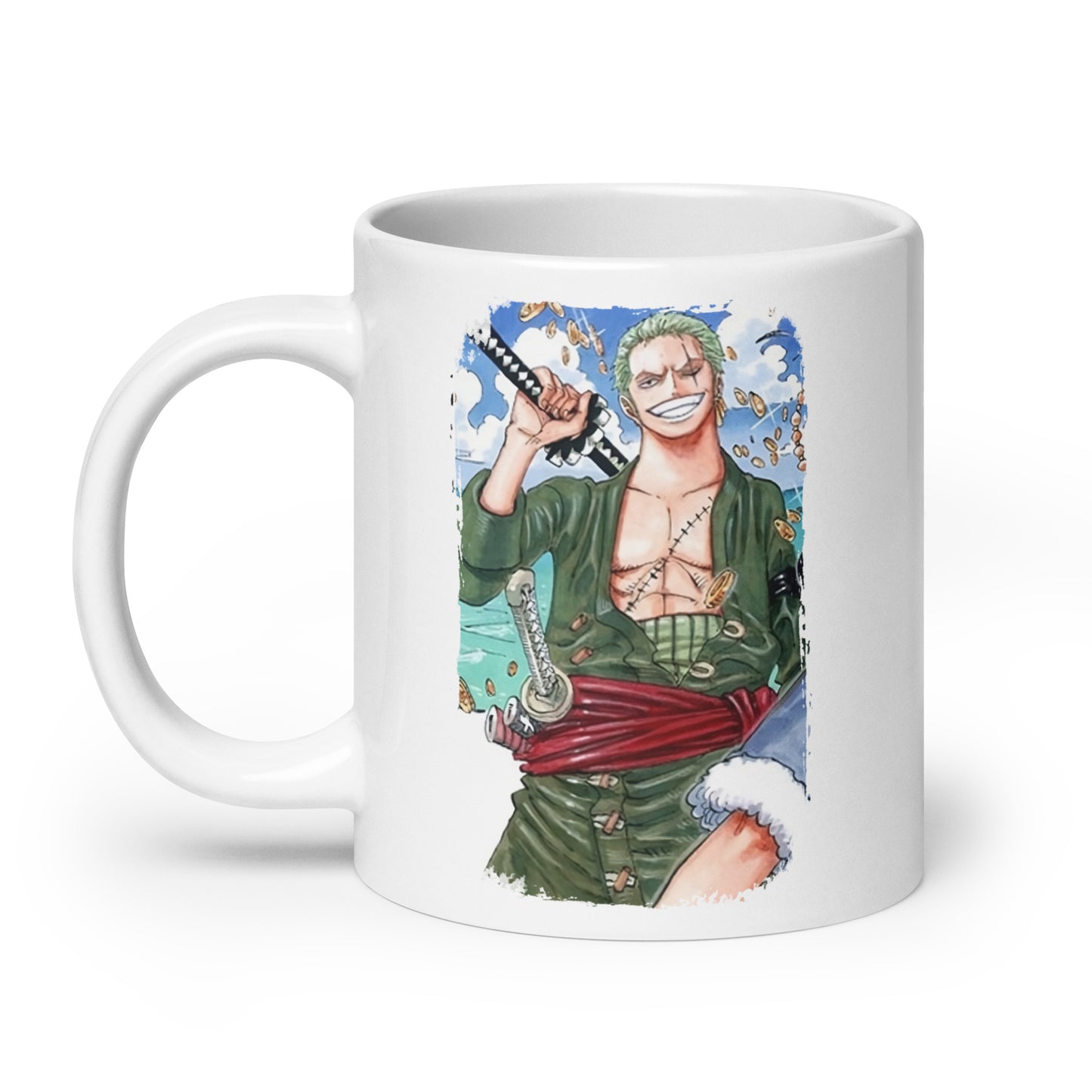 White Glossy Mug - Zoro 52